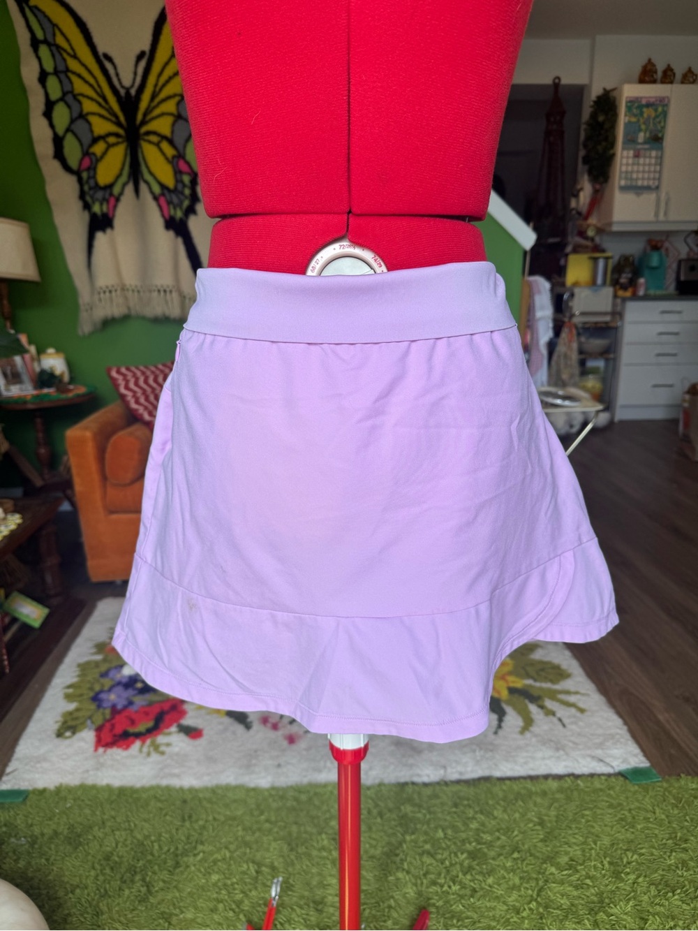 adidas Lavender A-Line Mini Skort